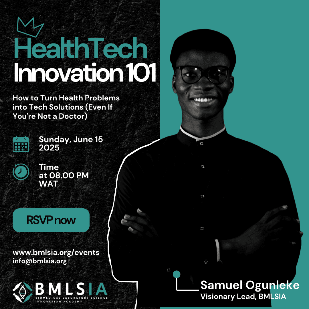 HealthTech Innovation 101 flyer