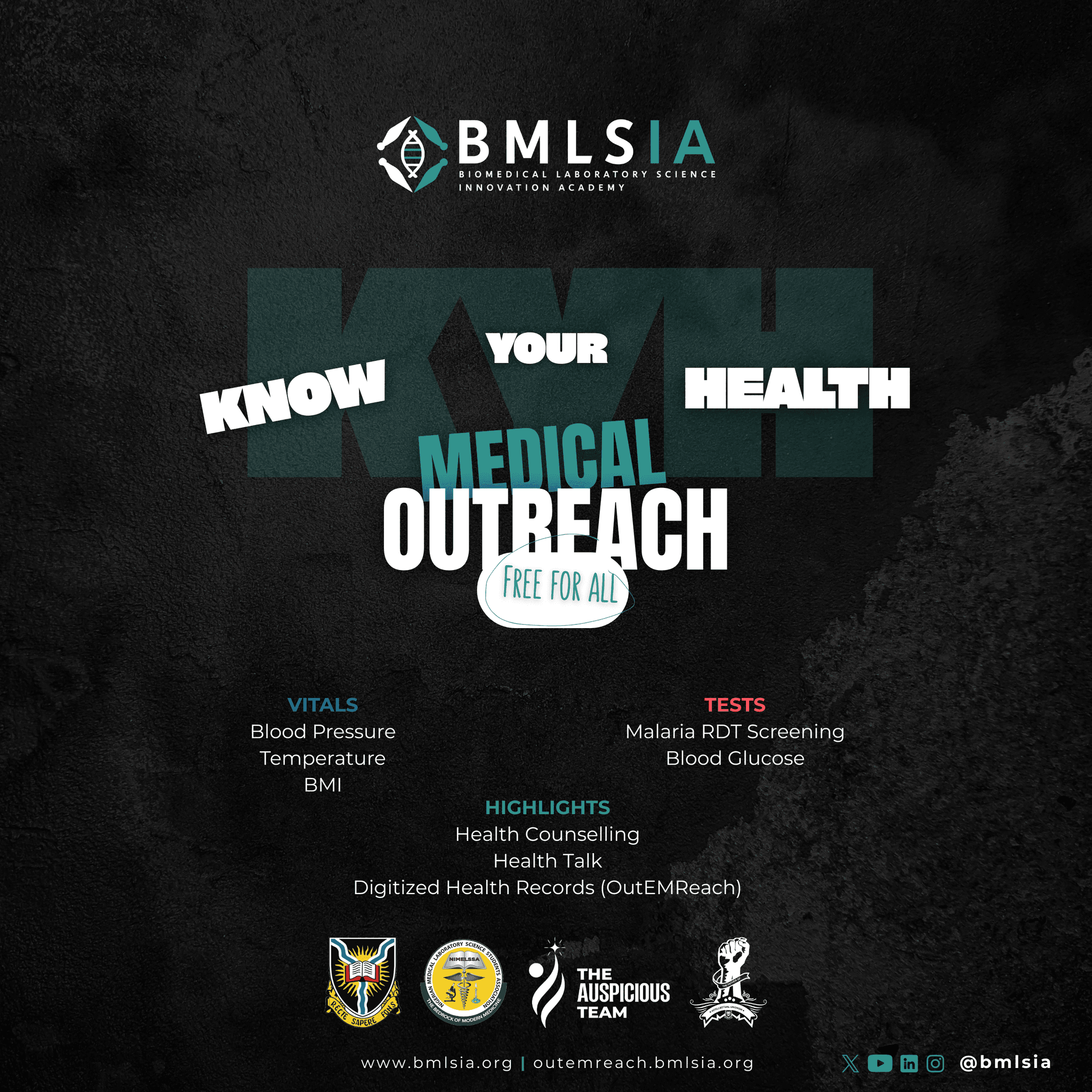 Know Your Health (KYH) flyer